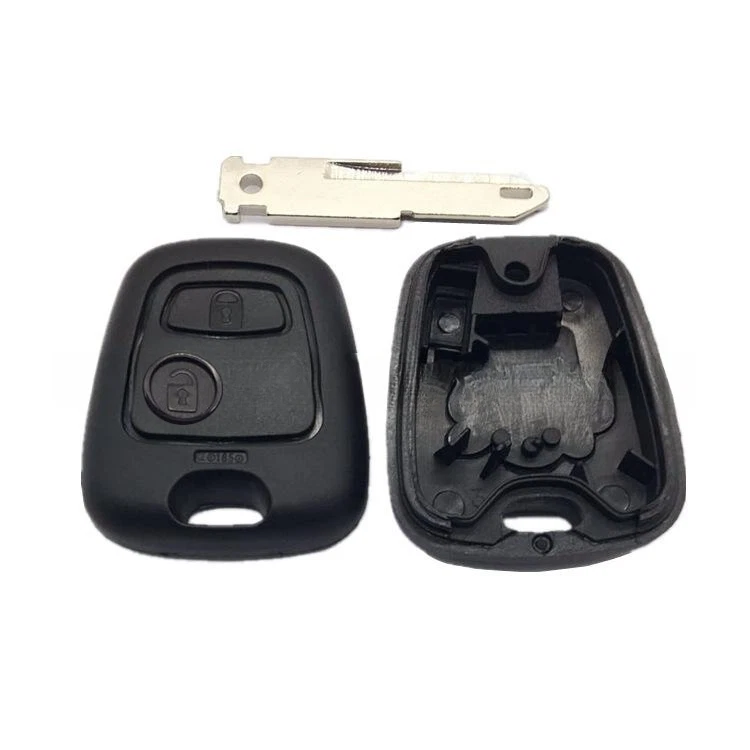 Cubierta de carcasa de llave remota de coche de repuesto de 2 botones 1 pieza para Peugeot 106 206 306 405 Foto 4 de 4