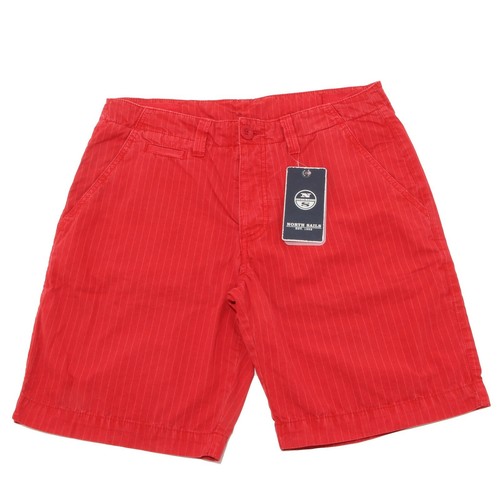 3725p Bermuda rosso rigato north sails pantaloni uomo pinstripe shorts men  | eBay