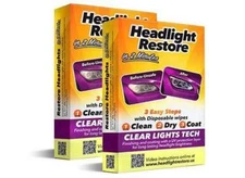 HEADLIGHT RESTORATION KIT for Car Truck Lens Cleaning and UV Protection