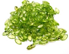 Natural Peridot Marquise Cut Loose Gemstone 4X8 MM For Jewelry Making P-2403