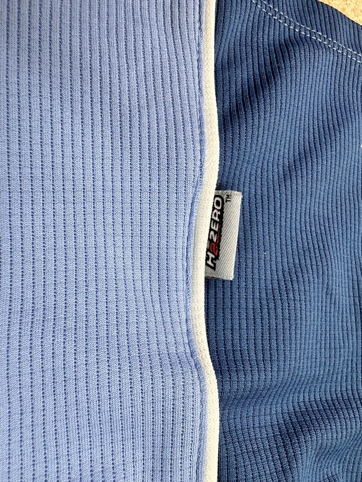 Descente Womens Light Blue 3/4 Zip Race Vest Jersey Sz Large Bike Run Fitness - Image 3 of 4