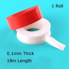 White PTFE Tape Thread Plumber Water Pipe Seal Extra Long 18m 0.1mm Thick PTFE