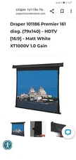 Draper Tab-tensioned Projector screen 16:9 motorized