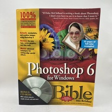 Photoshop 6 for Windows Bible By Deke McClelland   W/CD ROM  