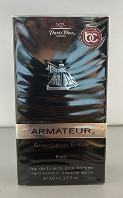 Amateur Silver Limited Edition By Paris Bleu Men s 3.3 Eau De Toilette Spray