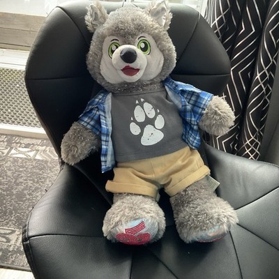 Build A Bear Great Wolf Lodge USA Amerika 25th Anniversary Wiley Wolf & Kleidung
