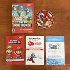 New Super Mario Bros. Wii (Nintendo Wii) MINT Disc CIB Complete & Tested