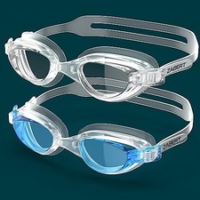2 Pack Unisex-Adult  Youth Swim Goggles, W7 20.clear clearblue