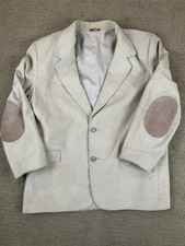 Vintage Pioneer Wear Men s 48 Corduroy Western Blazer USA Made Elbow Patch Tan