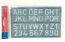 C-Thru Lettering Guide KT-30 1 1/8" Uppercase Letters Alphabet Stencil Template