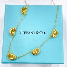 Tiffany Elsa Peretti Bean 5-Piece Necklace, 18K Yellow Gold, 8.7g