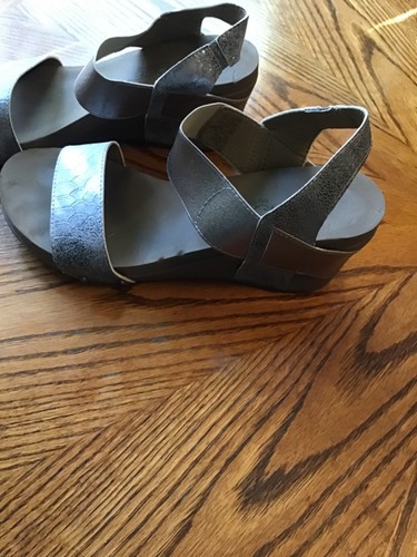 Boutique by Corks graue Sandalen, Größe 9, 2"-Absatz - Bild 6 von 7