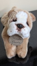 RUSS Yomiko Classics Realistic Bulldog Brown and White 10" Plush with Neck Tag
