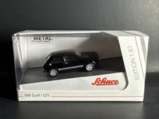 Volkswagen Golf I GTI Black with Silver   1/87 HO Diecast Model Car by Schuco