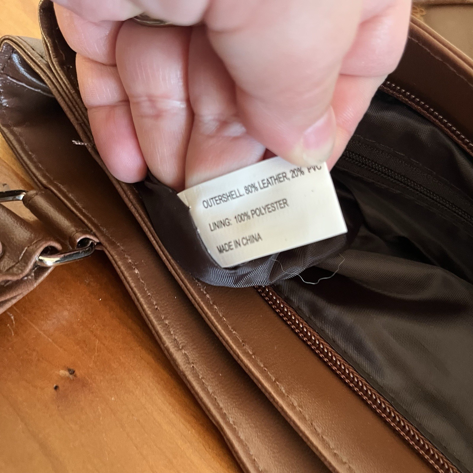 Patchwork Soft Leather Handbag Purse Shoulder Bag… - image 8