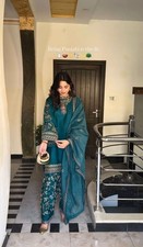 DRESS BOLLYWOOD SUIT PAKISTANI INDIAN WEDDING DHOTI TOP SALWAR KAMEEZ PARTY WEAR