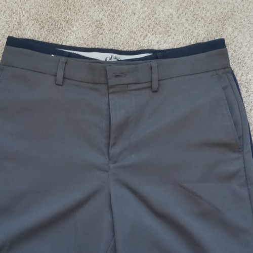 Callaway Golf Shorts ⛳ Mens 34 Blue Performance Stretch Lightweight Flat Front - Picture 11 of 12