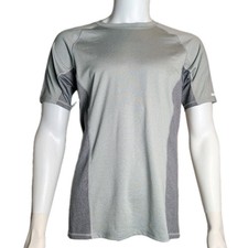 Sea-Doo Men's Large Short Sleeve Rashguard Performance Gray Smoke UV Protection