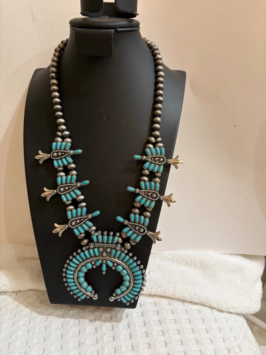 Vintage Turquoise Necklace for sale - eBay