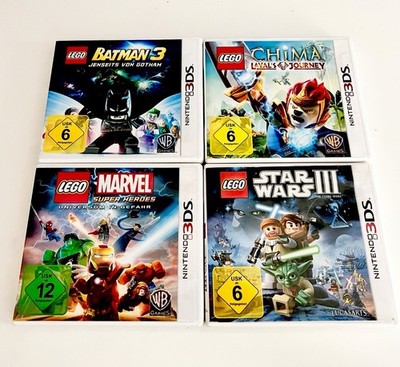   4x LEGO Spiele (Nintendo 3DS & 2DS) Super Heroes/Batman/Chima/Star Wars TOP  
