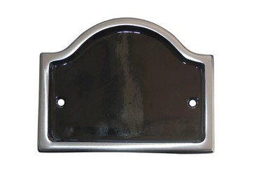 Aluminium Brücke Hausnummer (einfarbig) - schwarz