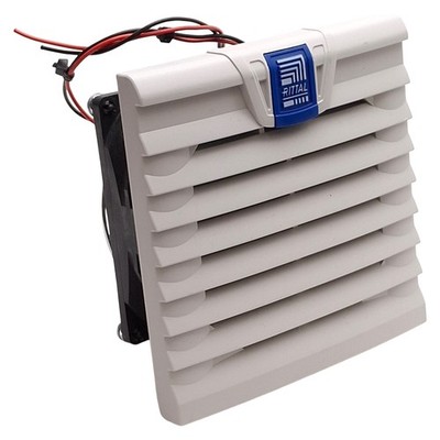Rittal SK 3237.124 TopTherm Filter Fan Unit, 15m³/h, 92x92mm Cutout, IP54, 24VDC