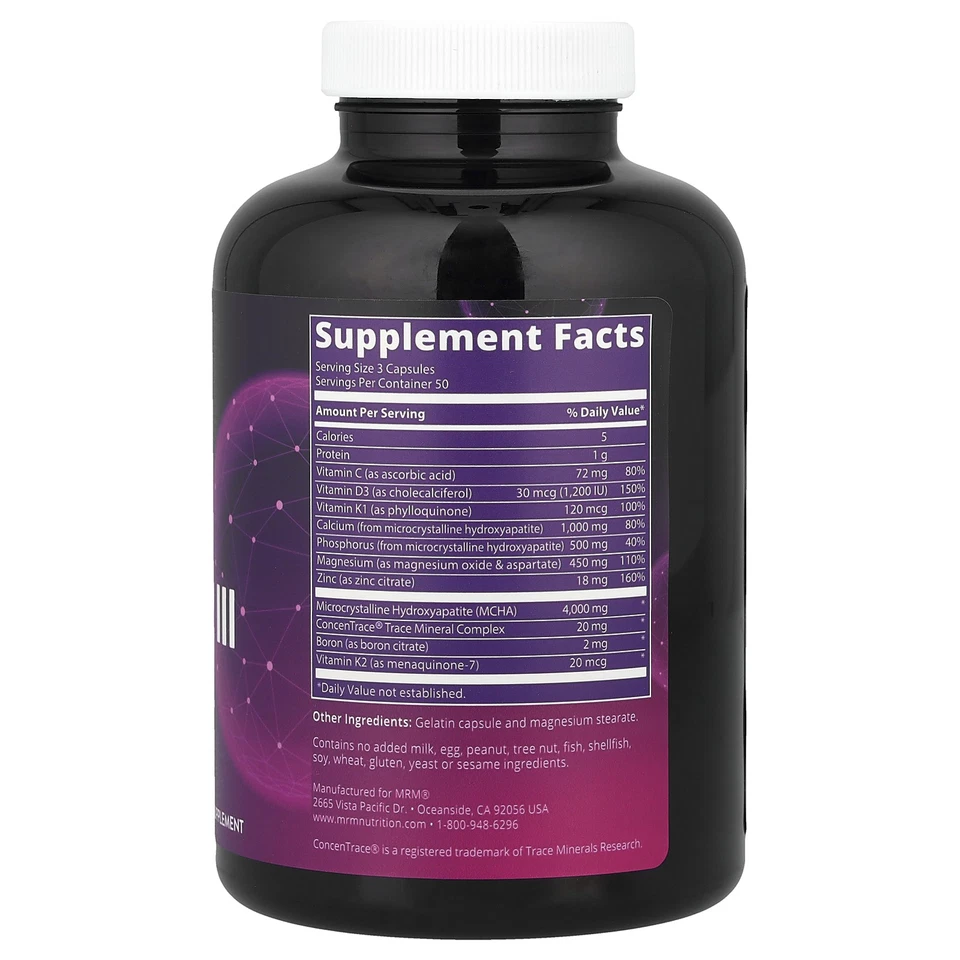 MRM Bone Maximizer III 150 Cápsulas GMP Calidad Asegurada Foto 2 de 3