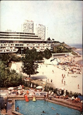 Hotel Olimp Seebad Neptun Romania vintage postcard u503