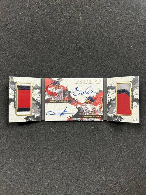 2021 Topps Inception Bobby Dalbec Tanner Houck Dual Patch Auto Book /3 #DARB-DH