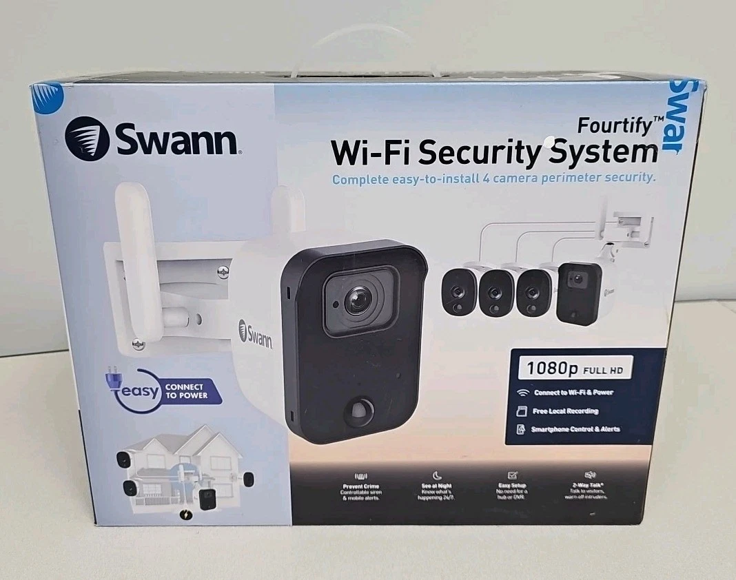 Swann IP & Smart Security Camera Systems 4 Cameras Included for