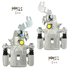 Rear Pair For 2001 2002 2003 2004 Hyundai Elantra Brake Calipers w/ Bracket