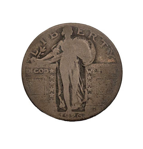 1926 Standing Liberty Quarter 90% Silver US Coin Philadelphia Mint