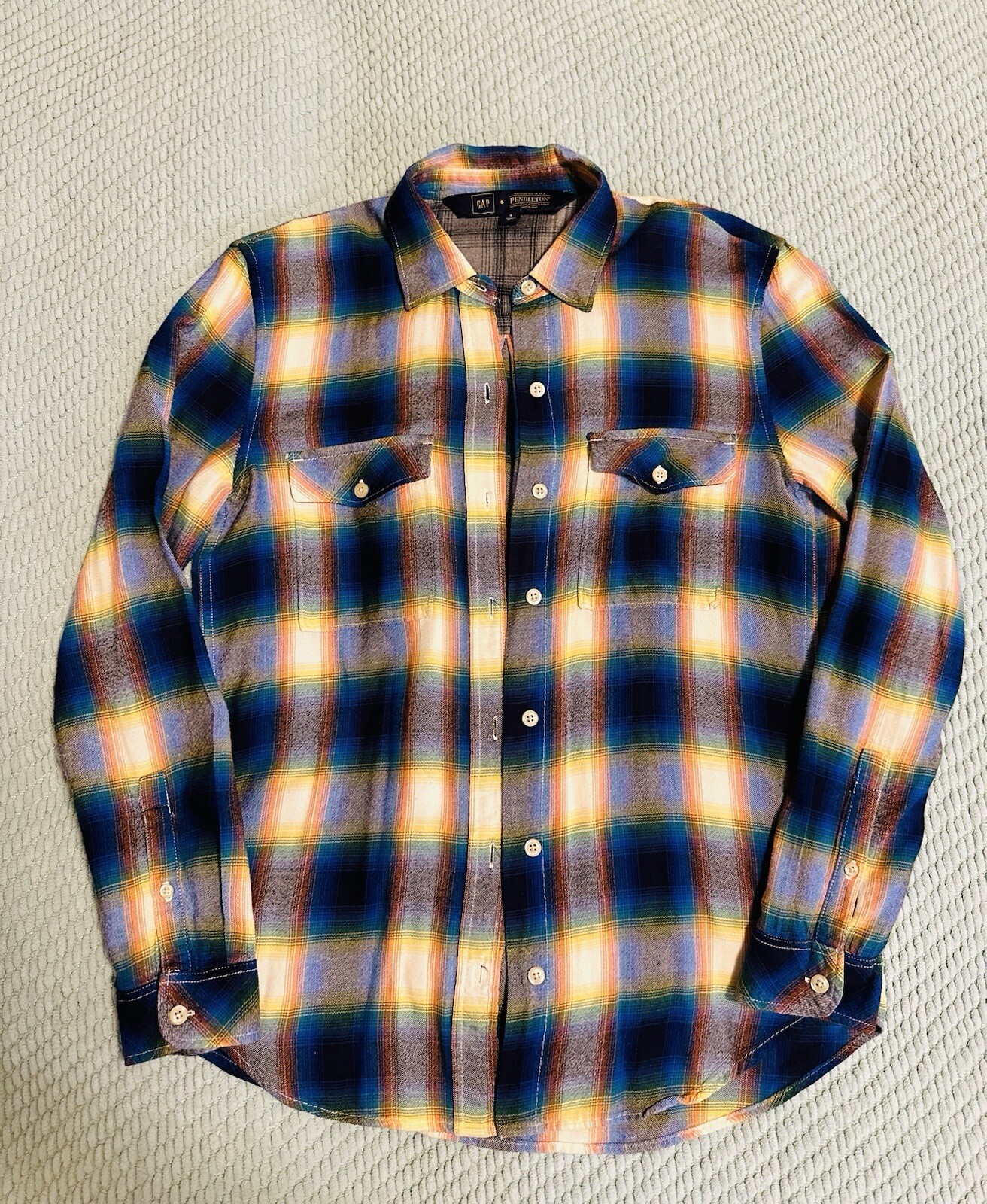 Gap Pendleton Collab Soft Plaid Rayon Women’s Sz … - image 1