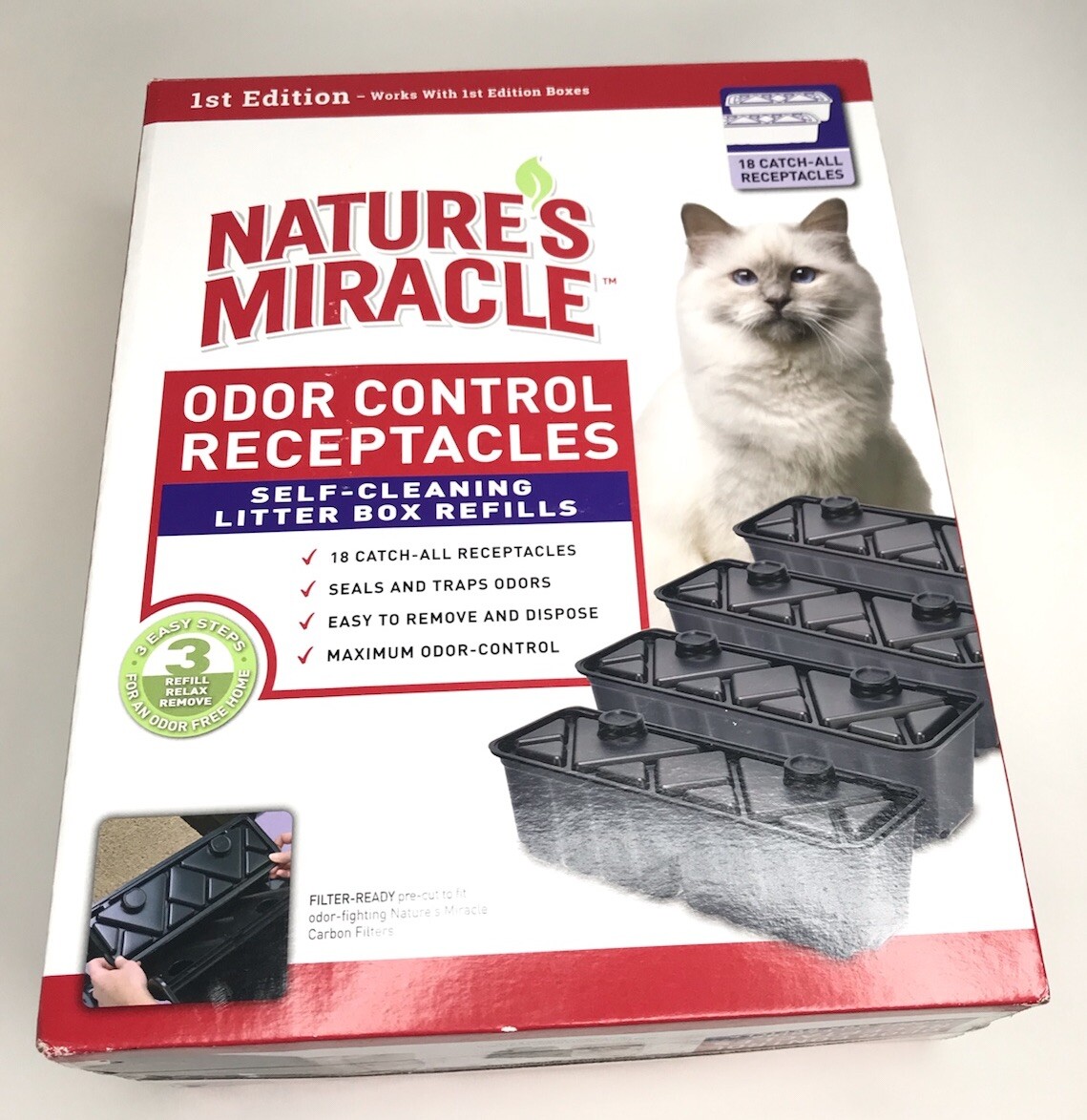 Nature’s Miracle Odor Control Receptacles First Generation Refill 16