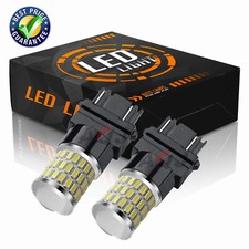 Led Drl Driving Daytime Running Light Bulb Kit 3157 4114 4157 6000k White 2x