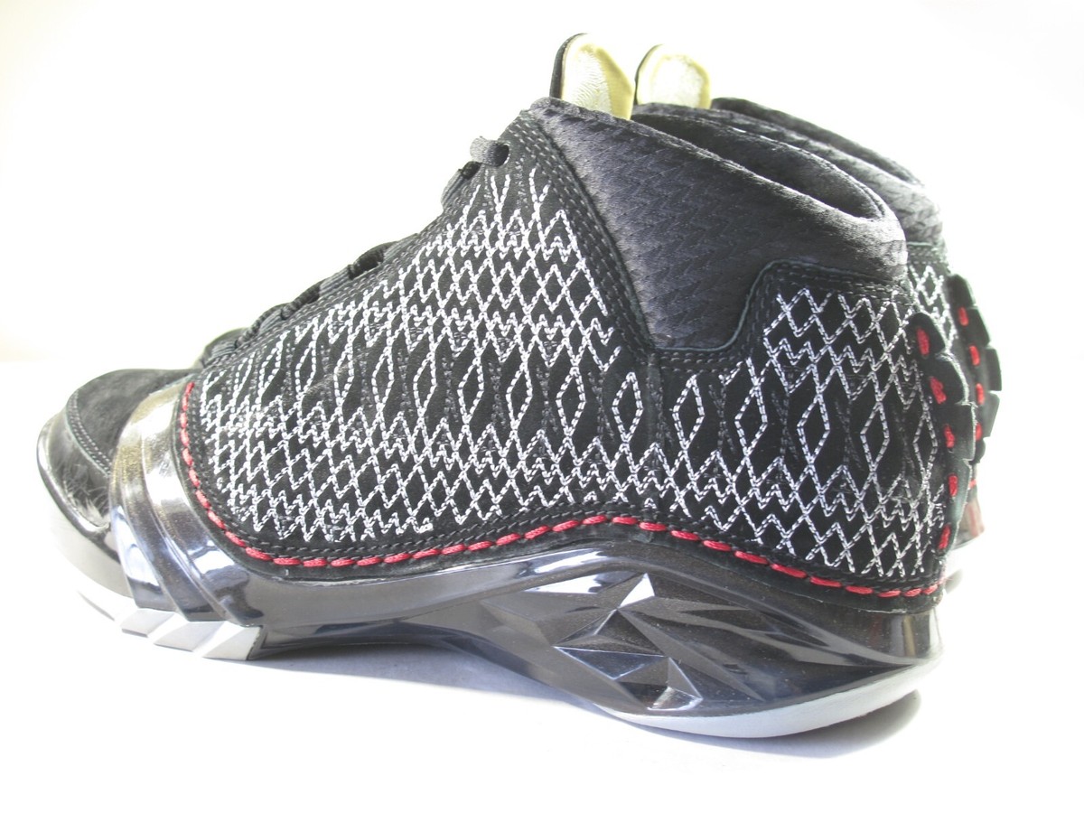 NEW 2008 NIKE AIR JORDAN 23 BLACK VARSITY RED STEALTH MENS SIZE 9.5 Size 8.5 - 1998 Original Nike Air Jordan XIII Black Red in  main image 2