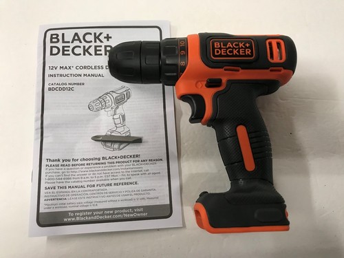 Decker 12V 12 Volt Max Lithium BDCDD12 