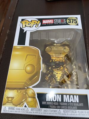 Funko Pop! Gilded Golden Limited Edition Iron Man Civil War 375