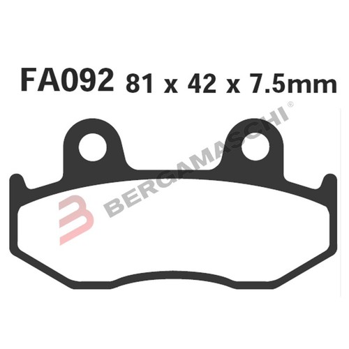 PASTIGLIE FRENI PER HONDA MTX 125>XL 600 EBC FA092TT XR 85>87 XL 83>87 CR - Foto 4 di 5