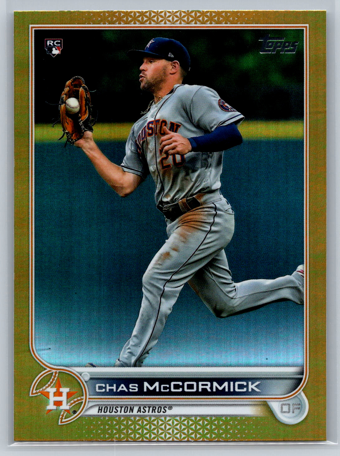 Chas McCormick 2022 Topps Series 1 Gold Foil Rookie #135 Houston Astros