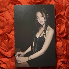 JENNIE BLACKPINK Our Area KPOP Girl Photo Goddess Card Pop Glam Black