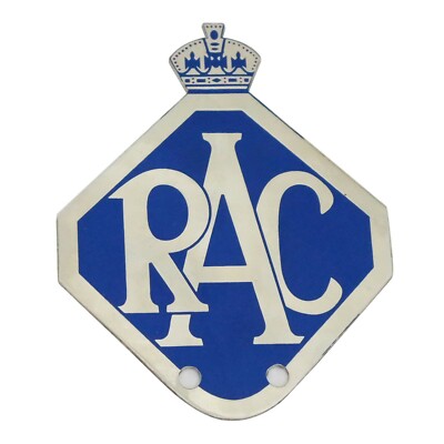 Vintage Royal Automobile Club RAC Metall Auto Kühleremblem Bar Reproduktion