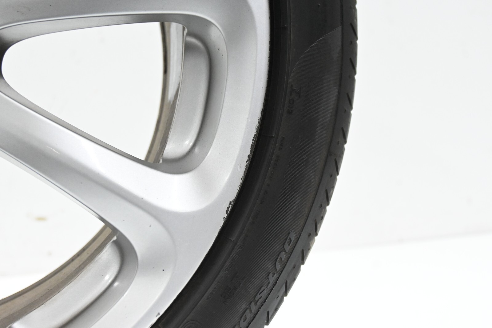 ⭐ 03-12 Maserati Quattroporte 19" Rear 9 Spoke Rim Wheel Tire Silver Oem