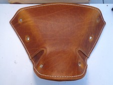 dessus de selle cuir marron pour vélomoteur bma des années 30-40-50