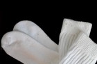 4 White Slouch Scrunch Socks Hooters Uniform Long  ski walk  run hike ski gym — photo 5