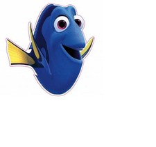 Dory Fish Findng Nemo Vinyl Sticker Decal 3"x3" set of 2