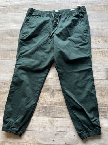 Gap Flex Essential Jogger Pant Mens XLarge Campus Green Ankle Cuffed New