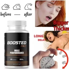 BOOSTED PRO for ED Men Male ED Supplement Pills Alpha Force BIGD 60 Capsules New