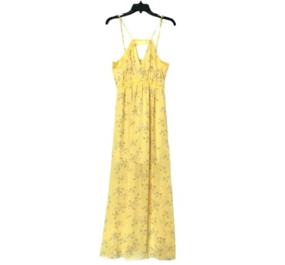 lace floral trim maxi dress in yellow Azazie Plus Size 2026 Corset Lace Up Mermaid Prom Dress Yellow Gown
