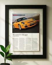 Floating Frame Porsche 911 GT3 Original Print Vintage Ad Framed